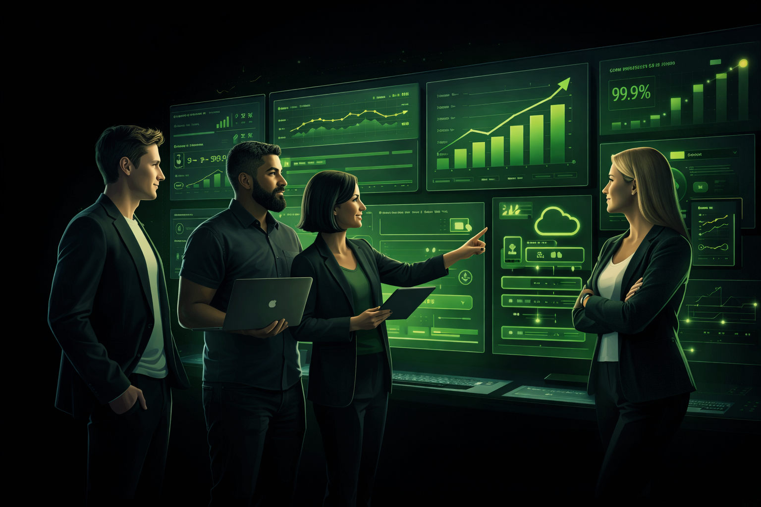 Client success and growth illustration